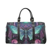 Green Butterfly Tattoo Art Travel Bag Front