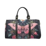 Pink Butterfly Fantasy Art Travel Bag Front