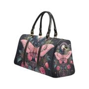 Pink Butterfly Fantasy Art Travel Bag Left