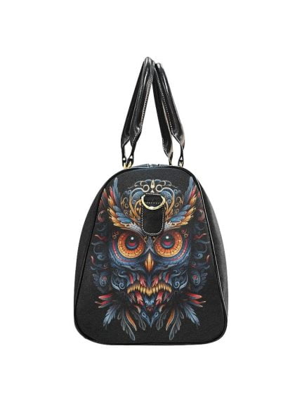 Blue Owl Fantasy Art Travel Bag Side