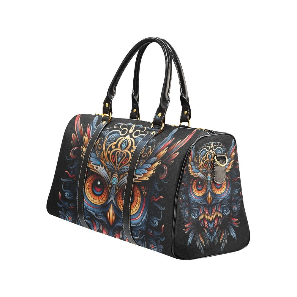 travel-bag-blue-owl-fantasy-art Blue Owl Fantasy Art Travel Bag Left