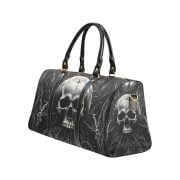 Black Skull Dark Art Travel Bag Left