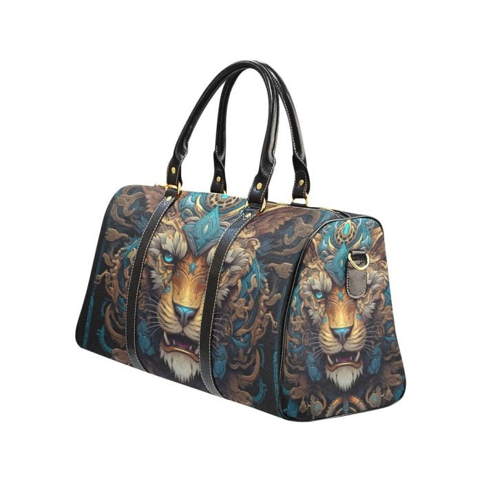 Steampunk Lion Travel Bag Left