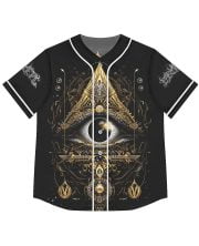 All Seeing Eye Woman Baseball Jersey Frontside