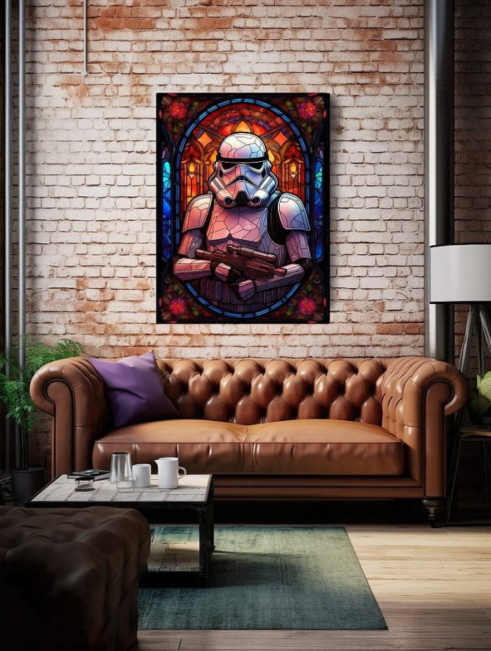 Canvas Stormtrooper Church Window Living Room