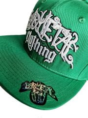 Bandana Paisley Art Design Green Snapback Hat Sticker