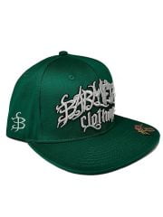 Bandana Paisley Art Design Green Snapback Hat Right Side