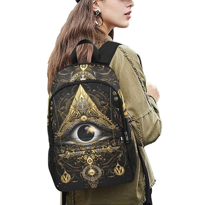 All Seeing Eye Tattoo Art Backpack Women