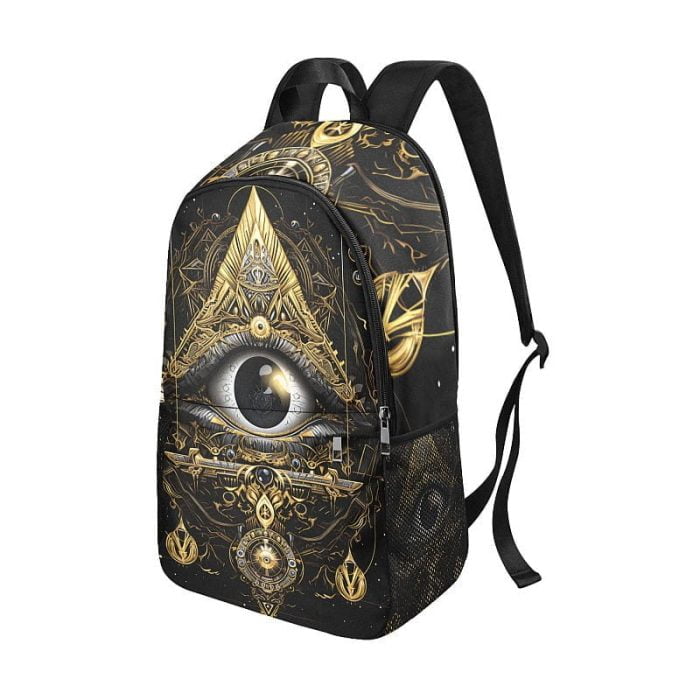 All Seeing Eye Tattoo Art Backpack side