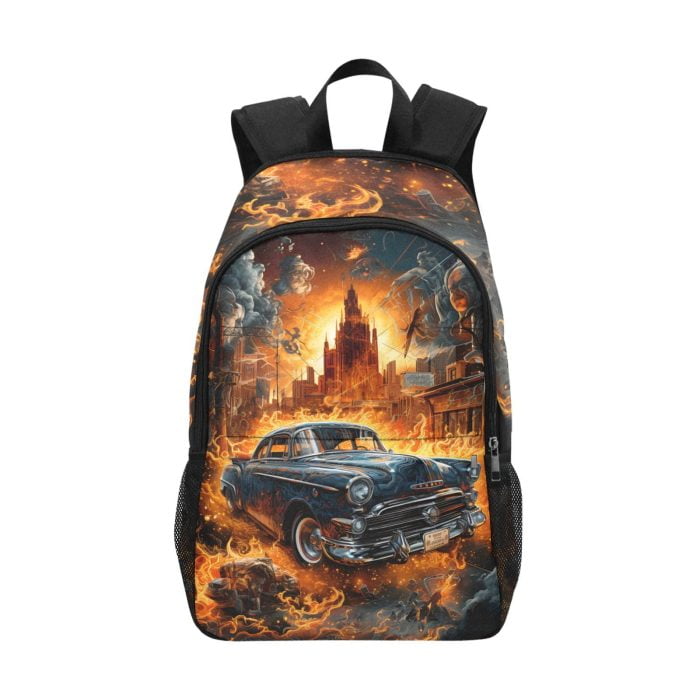 American Muscle Car Tattoo Art Backpack front