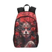 Roses La Catrina Dia De Los Muertos Tattoo Art Backpack Front