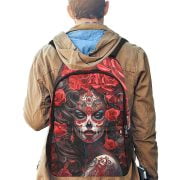 Roses La Catrina Dia De Los Muertos Tattoo Art Backpack Men