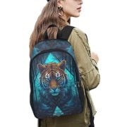 Ice Lion Tattoo Art Backpack Woman