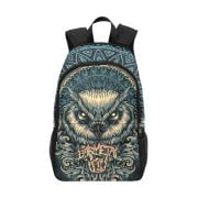 Blue Owl Mandala Backpack Front