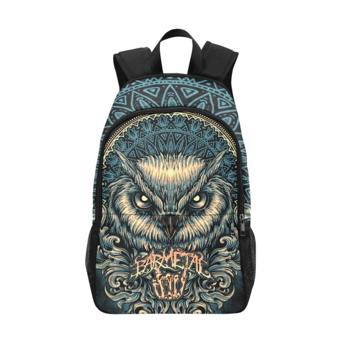 Blue Owl Mandala Backpack Front