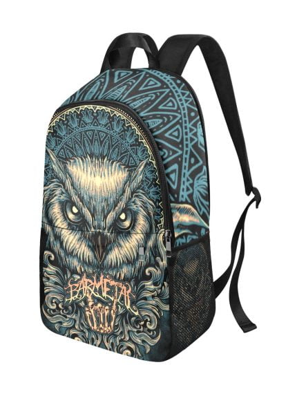 Blue Owl Mandala Backpack Side