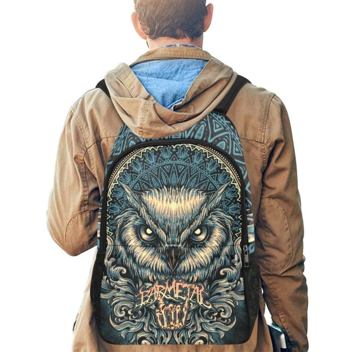 Blue Owl Mandala Backpack Men