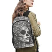 La Catrina Medusa Tattoo Art Backpack Women