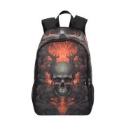 Fire Skull Backpack Front