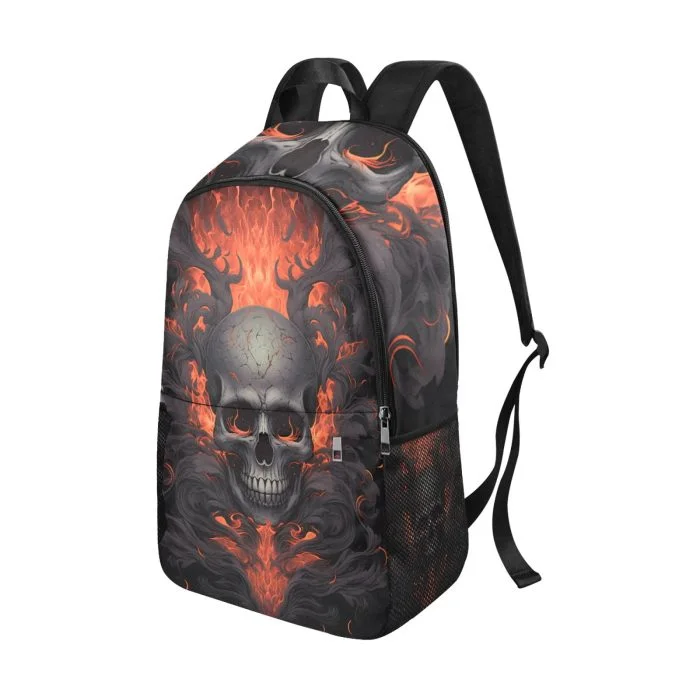 Fire Skull Backpack Side