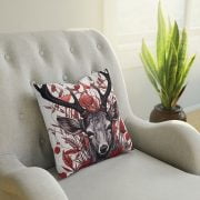 Pillow Alpine Chic Deer White Chair