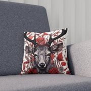 Pillow Alpine Chic Deer White Promo