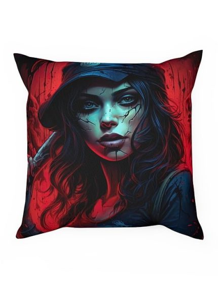 Pillow La Catrina Baseball Drip Art Front