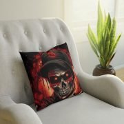 Pillow Bloody Skull Tattoo Art Chair