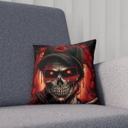 Pillow Bloody Skull Tattoo Art Promo