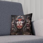 PIllow Dark Art Ladies Living Room