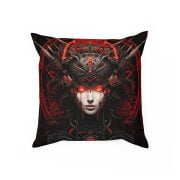 Pillow Evil Futuristic Girl Front