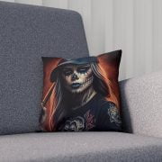 Pillow Day of the Dead Baseball Living Room