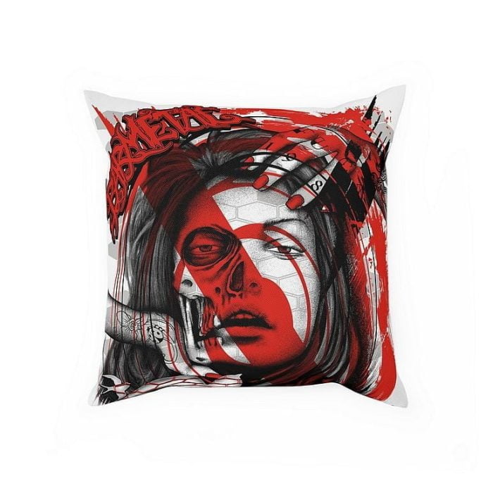 La Catrina Polka Trash Pillow Front