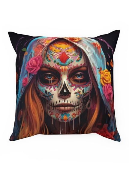 Pillow La Catrina Drip Art Front