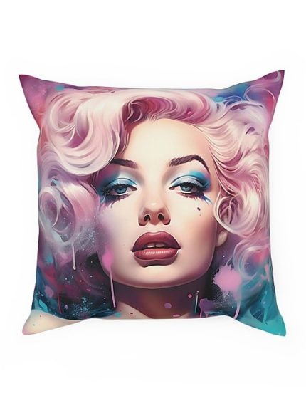 Pillow Marilyn Monroe Drip Art Front