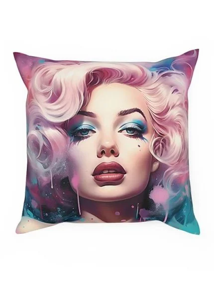 Pillow Marilyn Monroe Drip Art Front