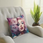 Pillow Marilyn Monroe Drip Art Chair