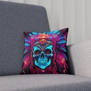 Pillow Neon Lights Native Skull Living Room