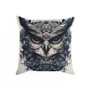 Pillow Blue Eyes Owl Front