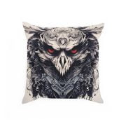 Pillow Orange Eyes Owl Front