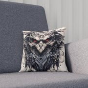 Pillow Orange Eyes Owl Promo