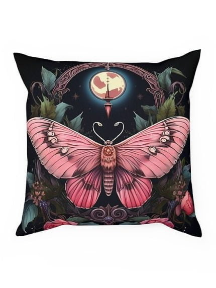 Pillow Fantasy Art Pink Butterfly Front