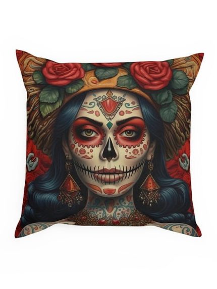 Pillow Dia de los Muertos Front