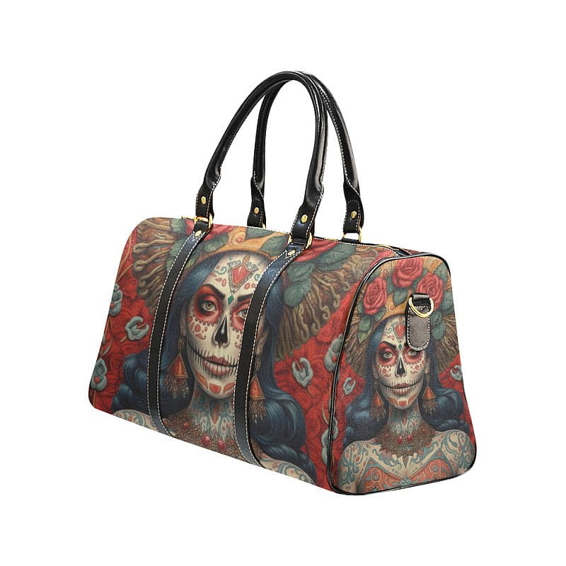 travel-bag-dia-de-los-muertos-mexico-la-catrina La Catrina Dia de Los Muertos Mexico Travel Bag Left