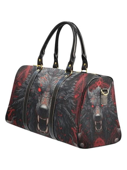 Hellwolf Dark Art Travel Bag Left