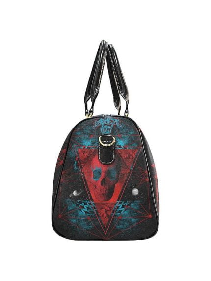 Geometric Skull Universe Travel Bag Side