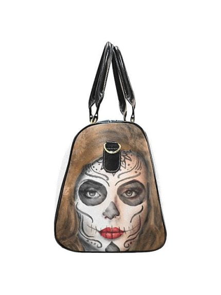 Watercolor La Catrina Travel Bag Side