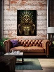 Canvas Queen of the Forest Evil Art Living Room