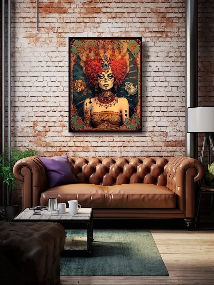 Canvas Fantasy Art Vampirella Living Room