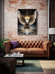 Canvas Majestic Eagle Living Room